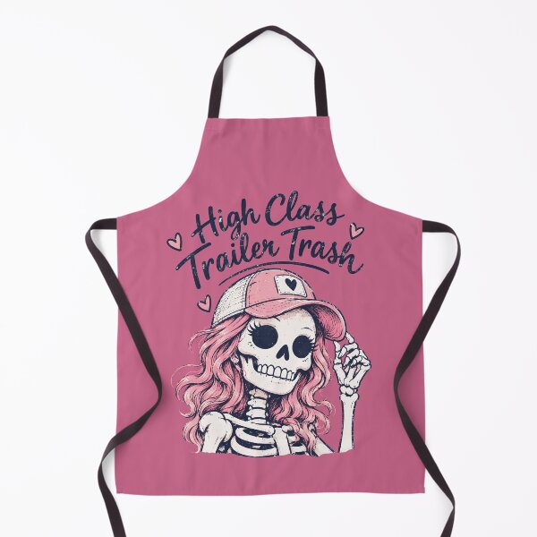 Item preview, High Class Trailer Trash Pink Skeleton Girl designed and sold by CreepyCornerArt.