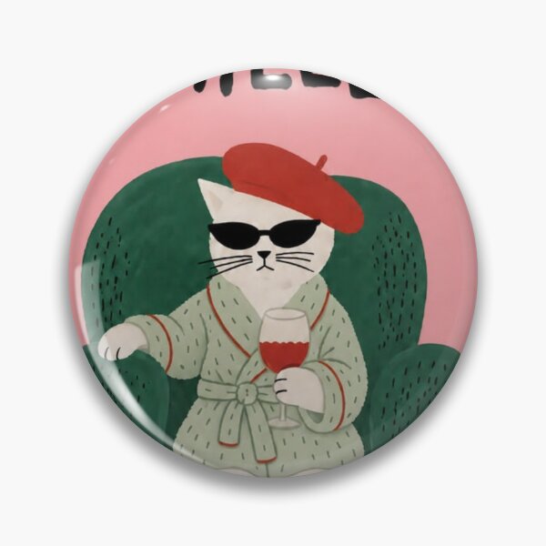 Item preview, Serial Chiller Cat - Funny Cat Wine Meme Shirt designed and sold by WavyCurve.