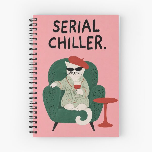 Item preview, Serial Chiller Cat - Funny Cat Wine Meme Shirt designed and sold by WavyCurve.