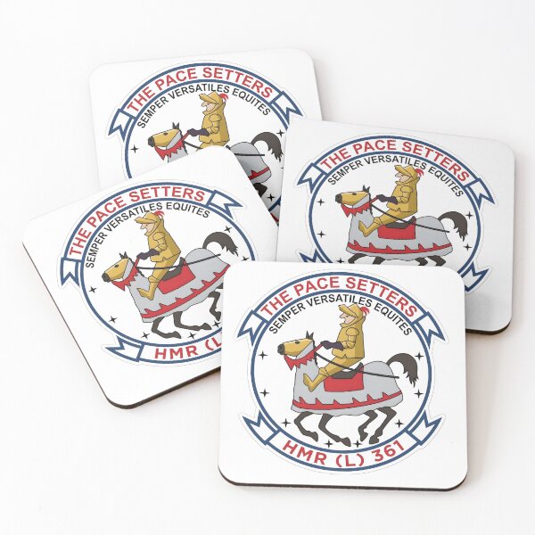 Item preview, USMC HMR(L)-361 "The Pace Setters" Marine Helicopter Transport Squadron Patch designed and sold by CharlieDesings.
