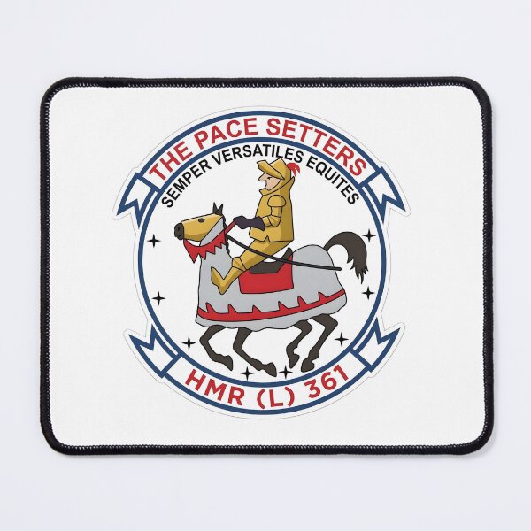 Artikelvorschau, USMC HMR(L)-361 „The Pace Setters“ Marine Helicopter Transport Squadron Patch entworfen und verkauft von CharlieDesings.