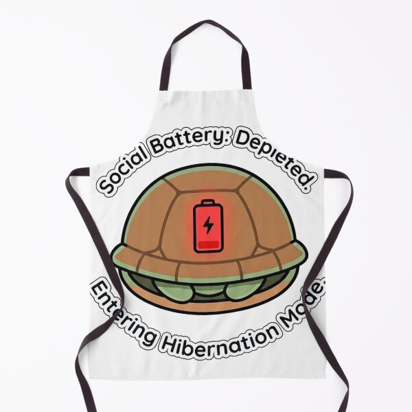 Item preview, Social Battery Depleted - Cute Tortoise Hibernation Mode Introvert Shirt designed and sold by jrzvibe.