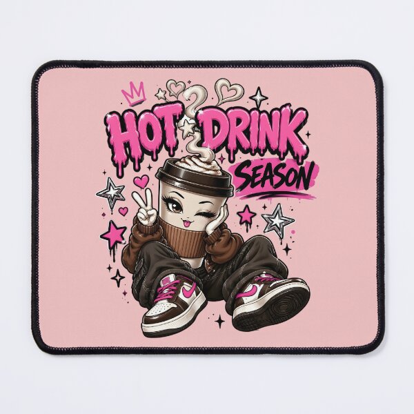 Item preview, Cute Y2K Kawaii Coffee Cup Hot Drink Season designed and sold by CloudyCatArt.