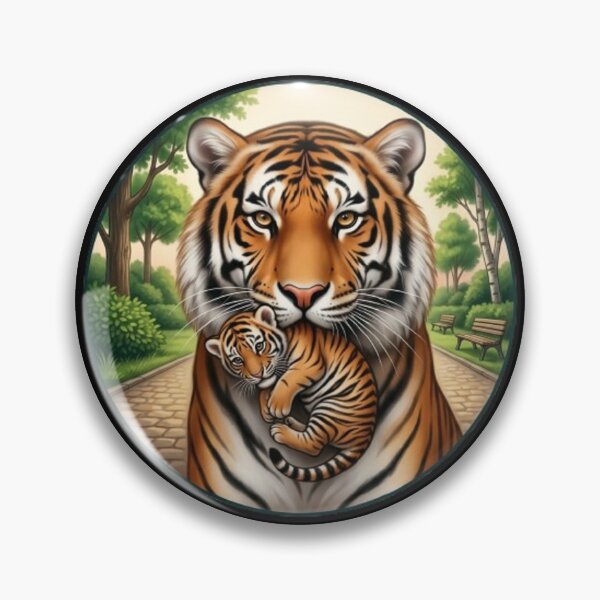 Item preview, A tiger with its cub designed and sold by CHRIST5000.