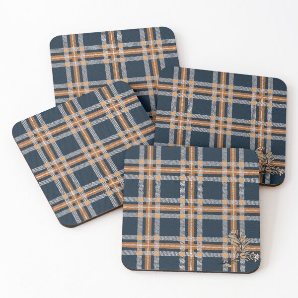 Item preview, Classic Tartan Pattern With Leaves Branch designed and sold by Jeffrey-Jeffrey.