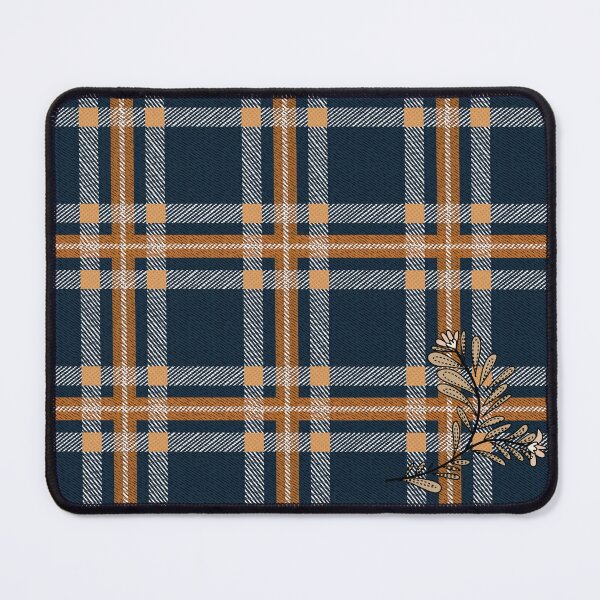 Item preview, Classic Tartan Pattern With Leaves Branch designed and sold by Jeffrey-Jeffrey.