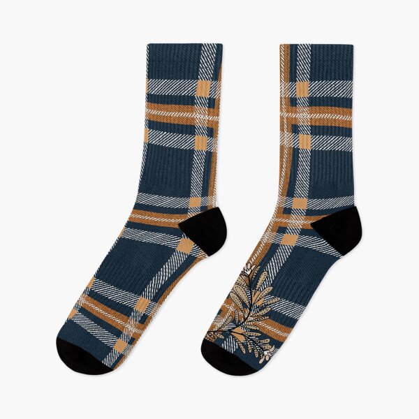 Item preview, Classic Tartan Pattern With Leaves Branch designed and sold by Jeffrey-Jeffrey.