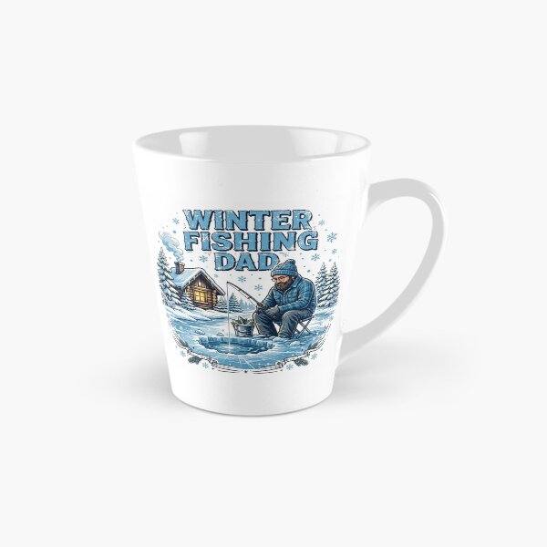 Item preview, Winter fishing Dad Ice Fishing Cabin Snow  designed and sold by Eddiediallo92.