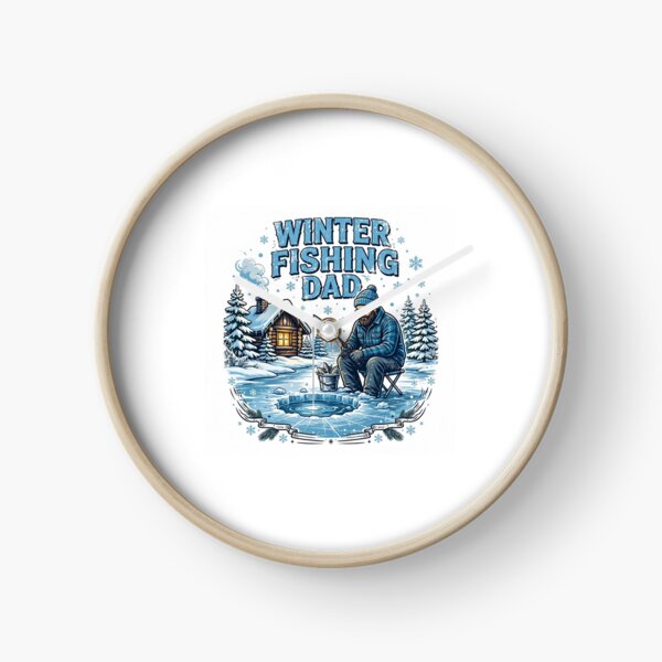 Item preview, Winter fishing Dad Ice Fishing Cabin Snow  designed and sold by Eddiediallo92.