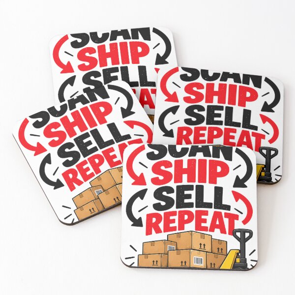 Item preview, Scan Ship Sell – Funny Warehouse and Logistics Worker Design designed and sold by KeeganDykes.