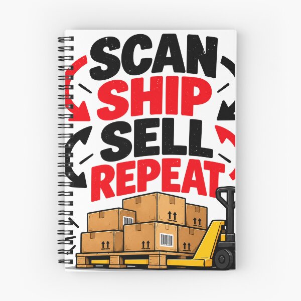Item preview, Scan Ship Sell – Funny Warehouse and Logistics Worker Design designed and sold by KeeganDykes.