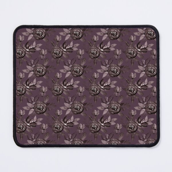 Item preview, Gothic Dark Rose Floral Pattern on Dusty Mauve designed and sold by Jyoti Digital Artist.