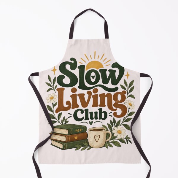 Item preview, Slow Living Club Cozy Botanical Books Coffee Aesthetic designed and sold by Sanika arts .