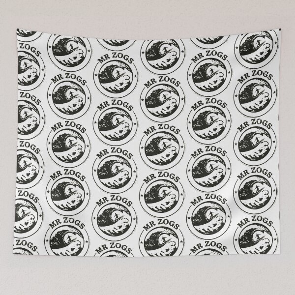 Item preview, Mr Zogs Black and White Surfing Wave Circle | Minimalist Surf Art designed and sold by MystiColo.