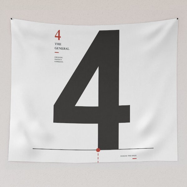 Item preview, Minimalist Football Number 4 Print, Defender Art, Soccer Print, Sports Decor, Modern Football Illustration designed and sold by Studio pod Burom.