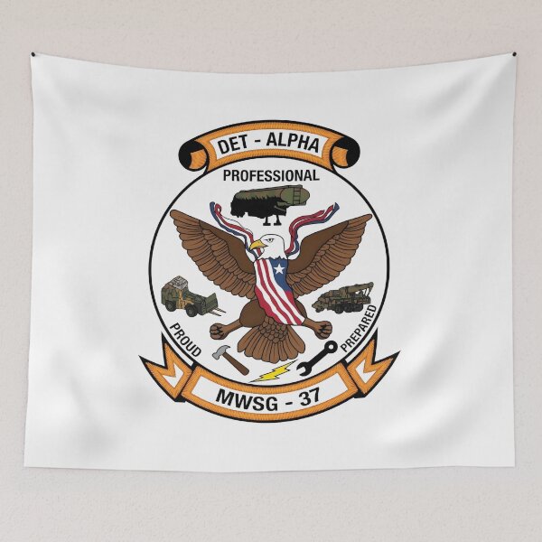 Item preview, USMC MWSG-37 Detachment Alpha Ground Support Patch designed and sold by CharlieDesings.