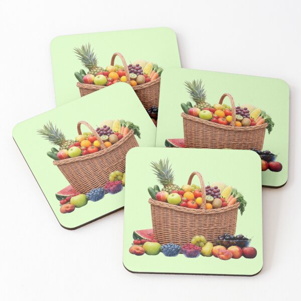 Item preview, Fresh Fruit Basket Harvest Transparent Art designed and sold by PetalsPaws.