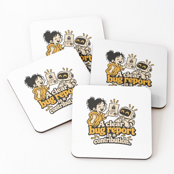 Item preview, A Clear Bug Report Is a Contribution designed and sold by ThreadQuirk.