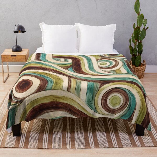 Item preview, Retro Earth Tone Swirls designed and sold by Hen-C-Art.