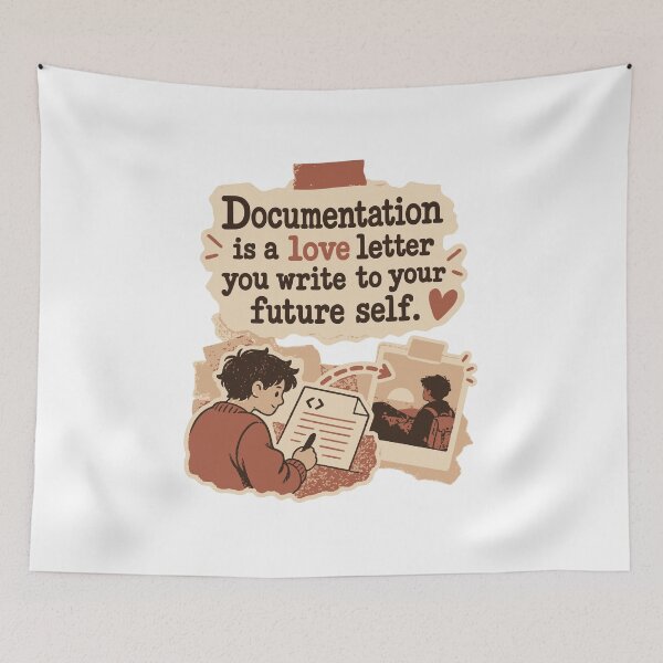 Item preview, Documentation Is a Love Letter designed and sold by ThreadQuirk.