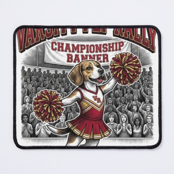 Item preview, Varsity Pep Rally Cheerleading Movie Dog Cheer Competition Lover Gift designed and sold by FurRealStudioCo.