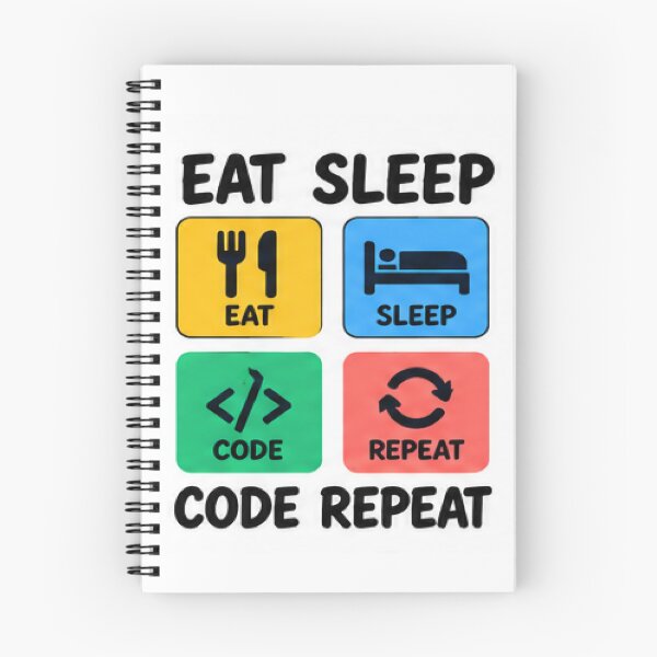 Item preview, Eat Sleep Code Repeat designed and sold by mightymalic.