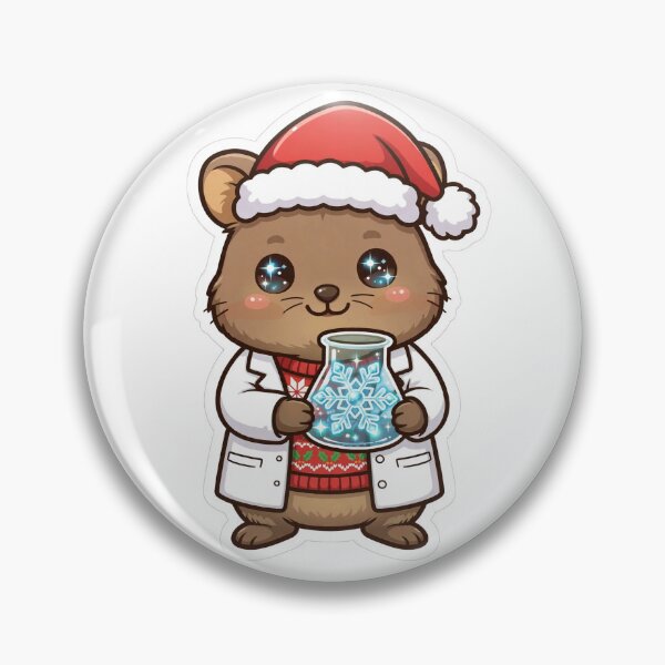 Item preview, Quokka Christmas Science Glowing Snowflake Potion designed and sold by Wildlife-Walk.