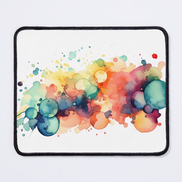 Item preview, Explosion of color – Abstract watercolor art with colorful color circles designed and sold by Nicole Bleck.