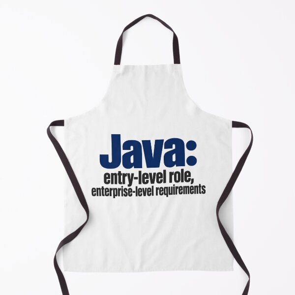 Item preview, Java Entry-Level Role Enterprise Requirements Funny Programmer Typography designed and sold by ThreadQuirk.