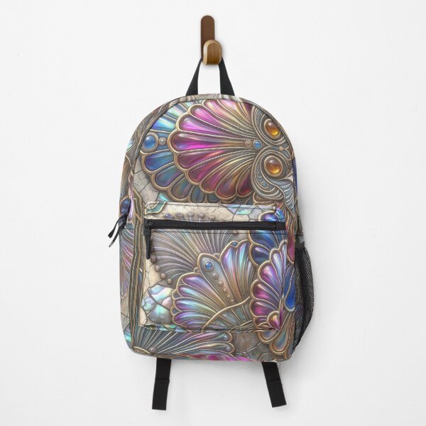 Item preview, Iridescent Art Deco Seashell Mosaic Pattern designed and sold by Frackxion.