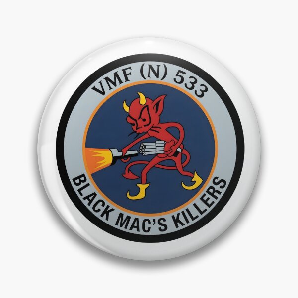 Item preview, USMC VMF(N)-533 "Hawks" Night Fighter Squadron Patch designed and sold by CharlieDesings.