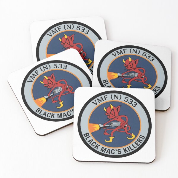 Item preview, USMC VMF(N)-533 "Hawks" Night Fighter Squadron Patch designed and sold by CharlieDesings.