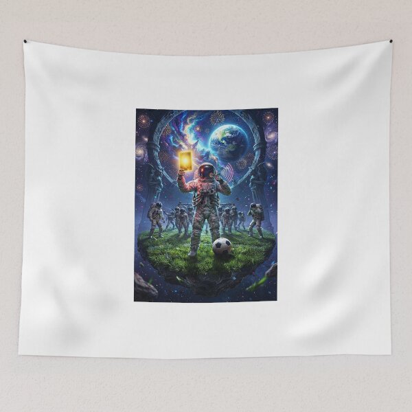 Item preview, Intergalactic Football Match: Astronaut Referee in Space designed and sold by Rain-Road.