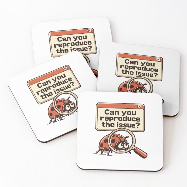 Item preview, Can You Reproduce the Issue? Retro Bug Detective Graphic designed and sold by ThreadQuirk.