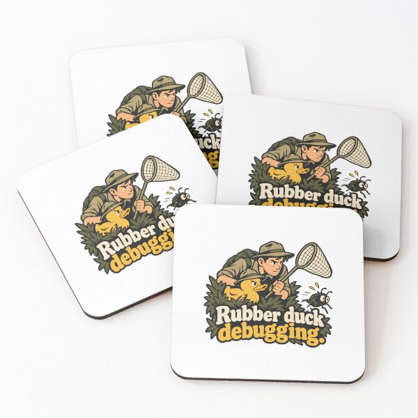 Item preview, Rubber Duck Debugging Bug Hunter Graphic designed and sold by ThreadQuirk.