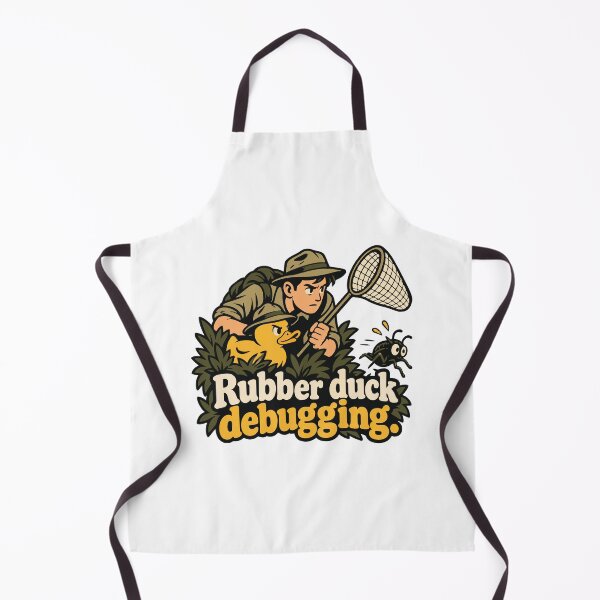 Item preview, Rubber Duck Debugging Bug Hunter Graphic designed and sold by ThreadQuirk.