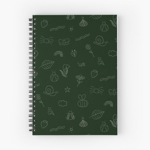 Item preview, Dark green illustrated insects and bugs designed and sold by elena-studio-.