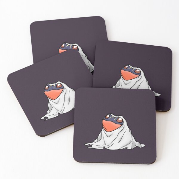Item preview, A frog tangled in a ghost costume designed and sold by olisiek21.