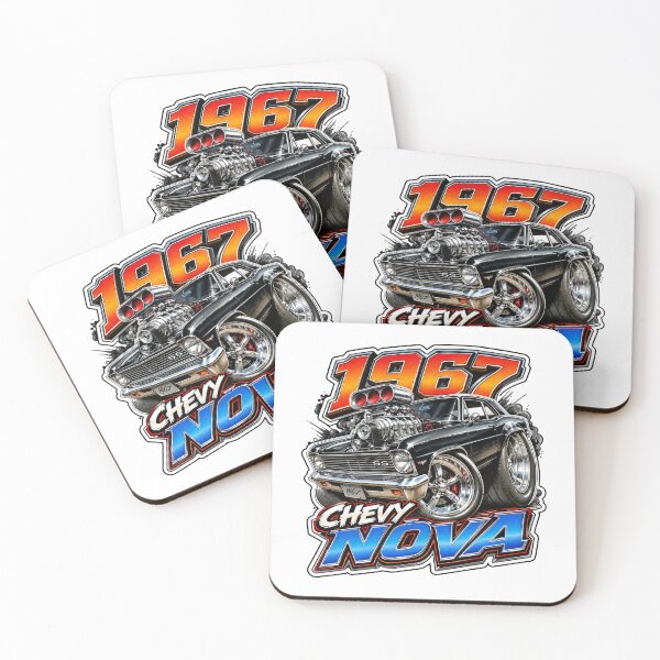 Item preview, Arte del clásico muscle car Chevy Nova Supercharged de 1967 designed and sold by Wilcox PhotoArt.