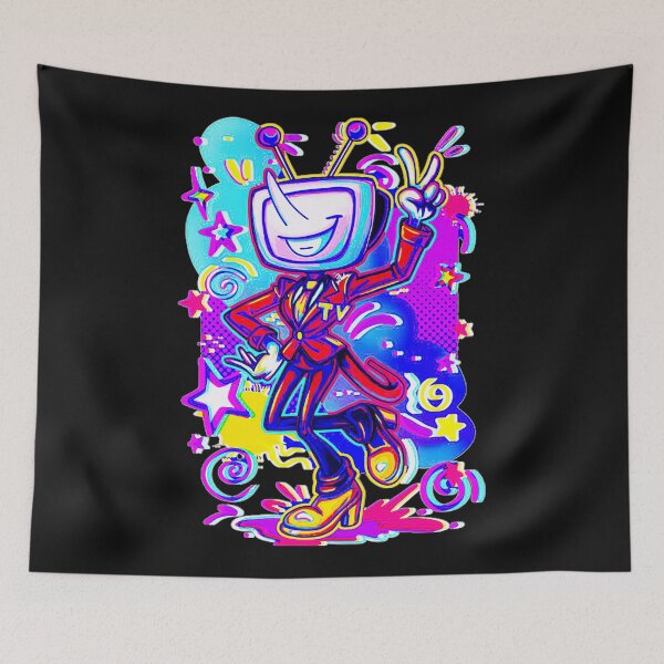 Item preview, Tv Head Character Vaporwave Culture Synthwave Music Fan designed and sold by EuphemiaFa.