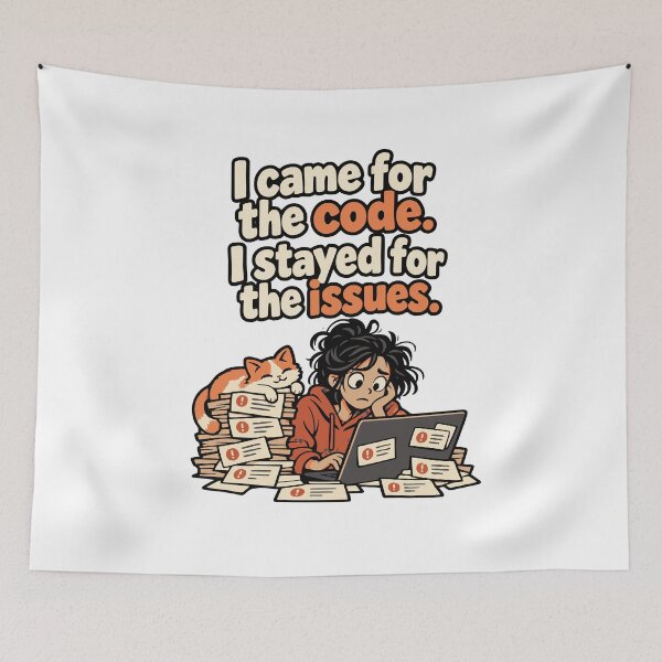 Item preview, I Came for the Code, Stayed for the Issues Comic designed and sold by ThreadQuirk.