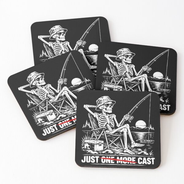 Item preview, Just Cast Skeleton Fishing Funny Angler Humor designed and sold by gordonbwyashop.