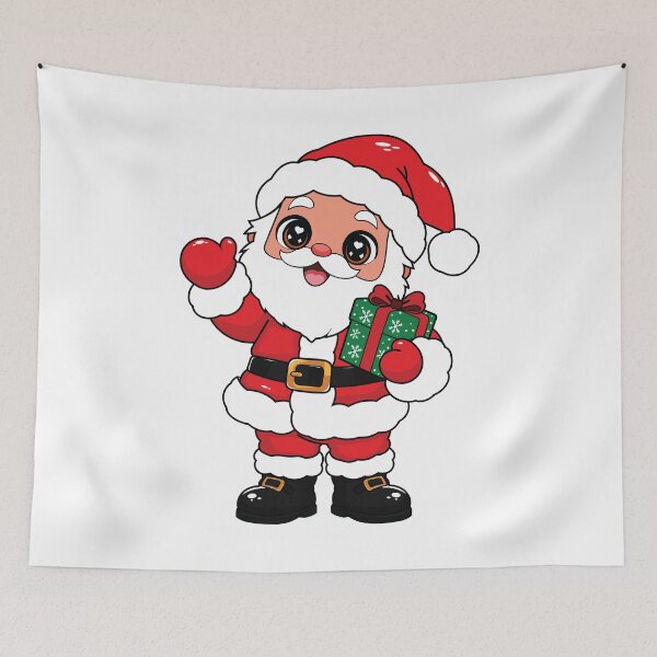 Item preview, Santa Claus - Waving with Christmas Present designed and sold by Marshallamoakohene.