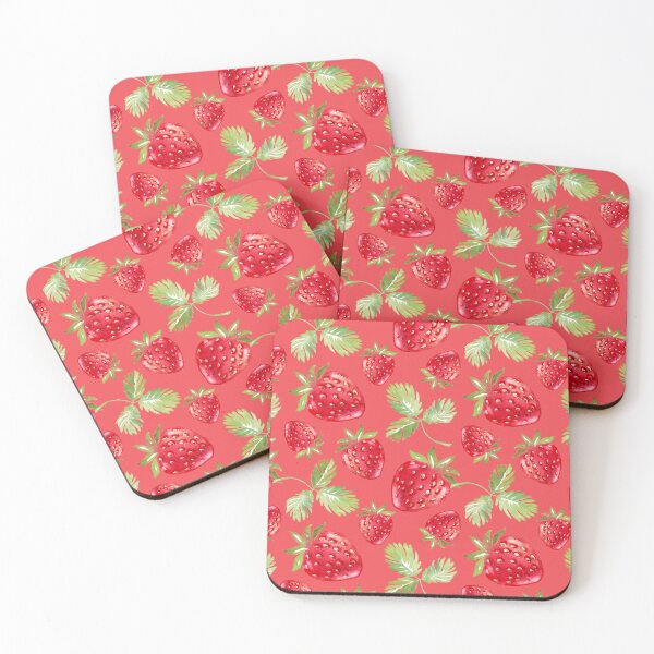 Item preview, Sweet Summer Watercolor Strawberry Seamless Pattern designed and sold by Differenceee.