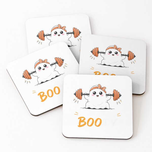Item preview, Cute Ghost Lifting Weights Working On My Booty Halloween designed and sold by Maladies.