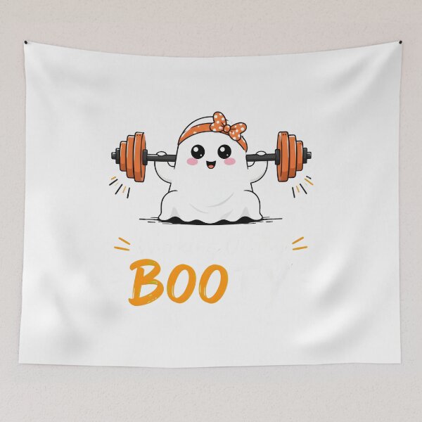 Item preview, Cute Ghost Lifting Weights Working On My Booty Halloween designed and sold by Maladies.