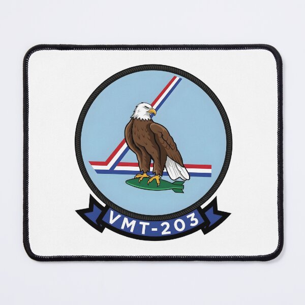 Item preview, USMC VMT-203 "Hawks" Training Squadron Patch designed and sold by CharlieDesings.