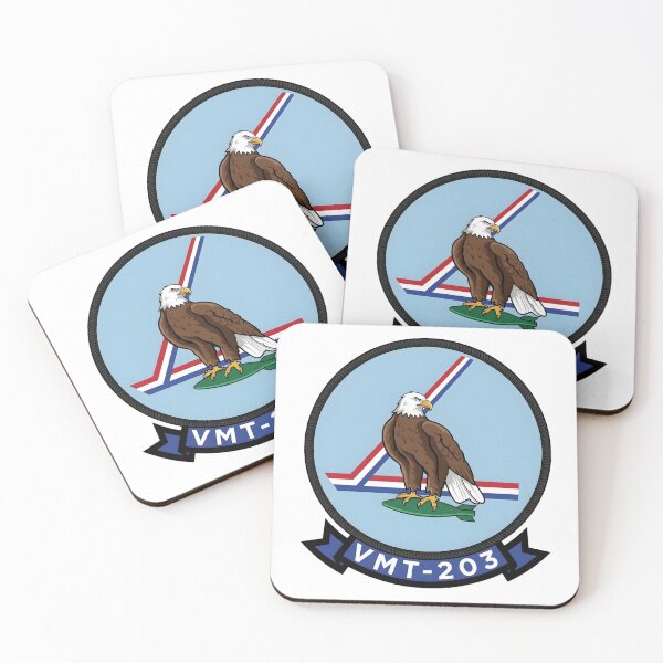 Item preview, USMC VMT-203 "Hawks" Training Squadron Patch designed and sold by CharlieDesings.