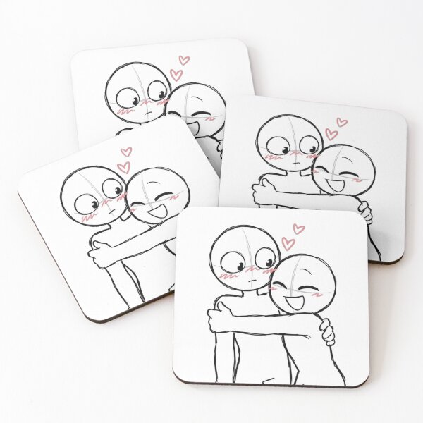 Item preview, Cute Couple Hug Sticker – Wholesome Love and Romantic Art designed and sold by Spiking11.