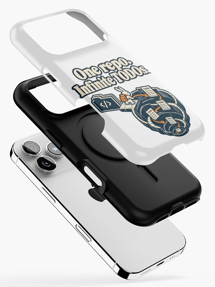 Thumbnail 2 of 4, iPhone Case, One Repo Infinite TODOs Rabbit Explorer Graphic designed and sold by ThreadQuirk.